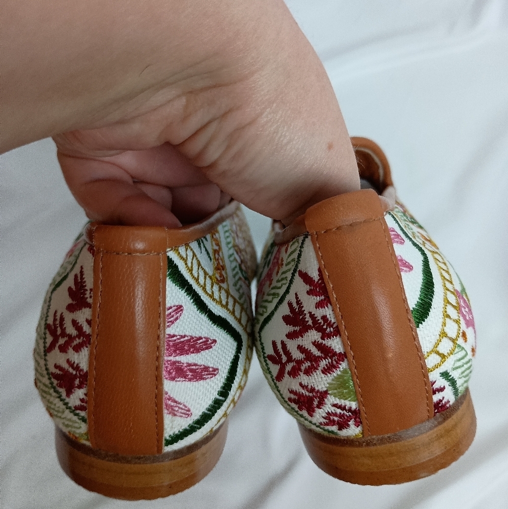 NEW RAMON TENZA Boho Artsy 7 Embroidered‎ Slip-On Loafers - Multicolor (#867) - Picture 5 of 6